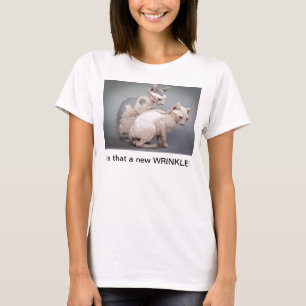 T-shirt Chat avec des rides
