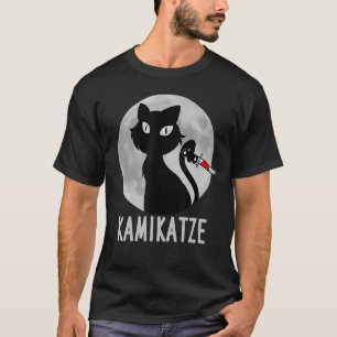 T-shirt Chat avec la lune de couteau Chat Cami Chat