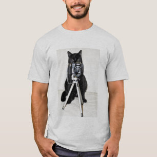 T-shirt Chat avec l'appareil-photo