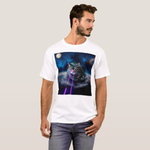 T-shirt Chat avec lasers des yeux