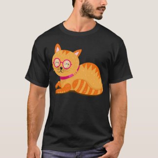 T-shirt Chat avec lunettes