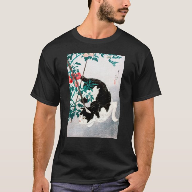 T-shirt Chat avec Plante tomate (1931) par Hiroaki Takahas (Devant)
