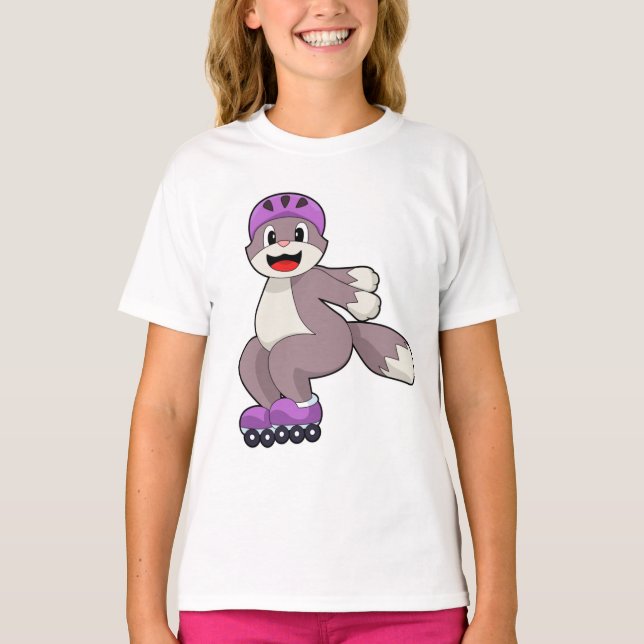 T-shirt Chat avec roulettes (Devant)