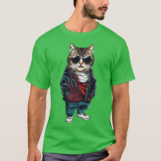 T-shirt Chat avec style rue