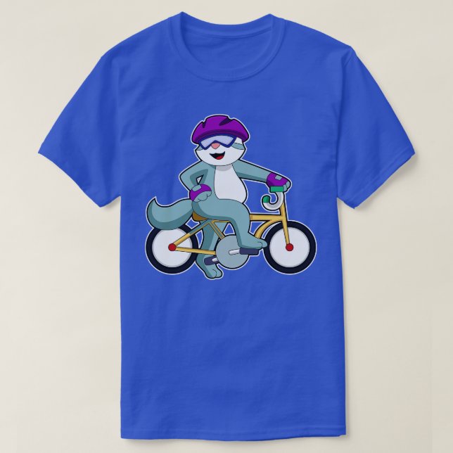 T-shirt Chat avec vélo (Design devant)