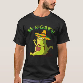 T-shirt Chat Avogato Avocat Cinco de Mayo Joli Chat Mexiqu