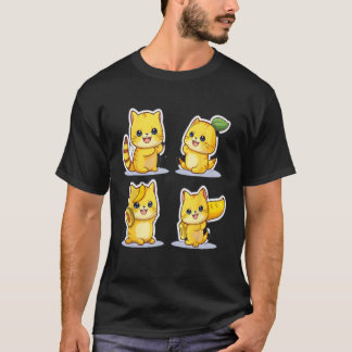 T-shirt chat banane, chat banane heureux, chat mignon, cha