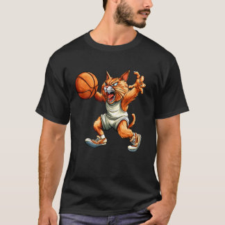 T-shirt Chat basketteur chat