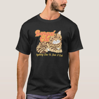 T-shirt chat Bengal tout autre est juste un chat