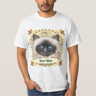T-shirt Chat Birman Fleur De Lis