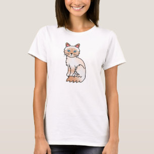 T-shirt Chat Birman / Ragdoll Tabby Rouge