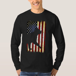 T-shirt Chat birman Silhouette Drapeau américain 4 juillet