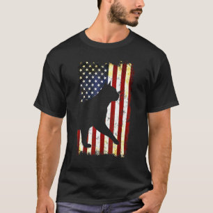 T-shirt Chat birman Silhouette Drapeau américain 4 juillet