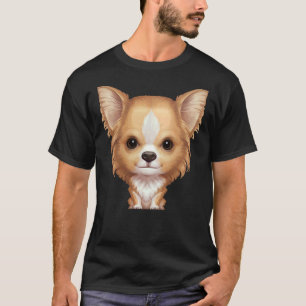 T-shirt Chat blanc long Flambeau & Chihuahua