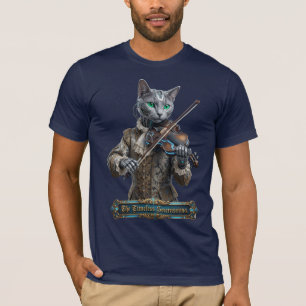 T-shirt Chat Bleu Russe de la Sérénissime Intemporelle