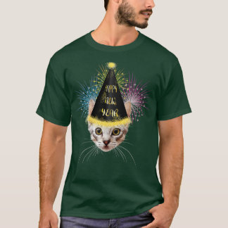 T-shirt Chat Bonne Année 2023 Nouvel An Soirée 1