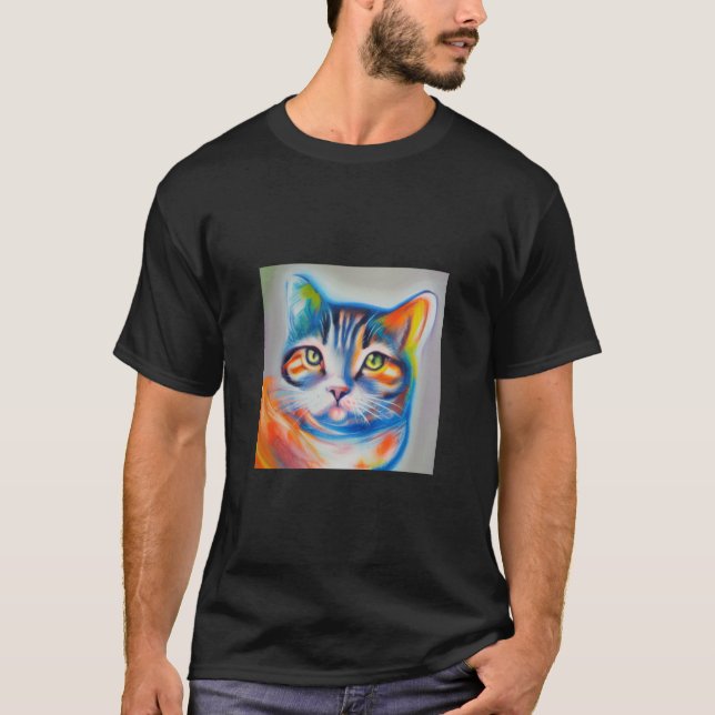 T-shirt Chat brillant (Devant)
