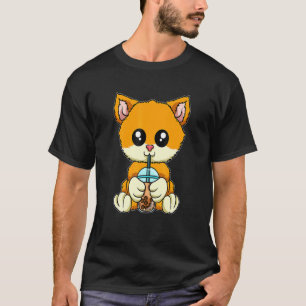 T-shirt Chat Bubble Ea Cute Animaux Avec Boba Ea
