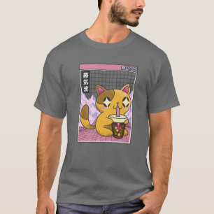 T-shirt Chat Bubble Thé Boba Japon Otaku Anime 80S