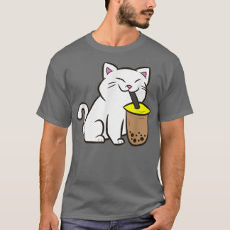 T-shirt Chat Bubble Thé Kawaii Chat Avec Boba
