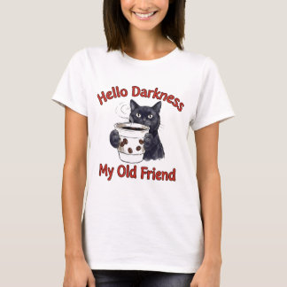 T-shirt Chat Café Drôle Accro à la caféine