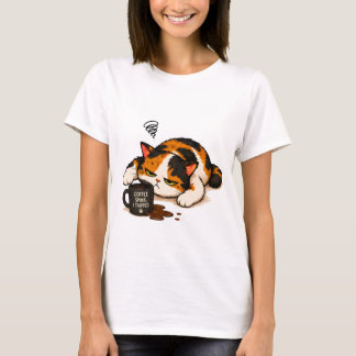 T-shirt Chat Calico Grincheux - Café parlé