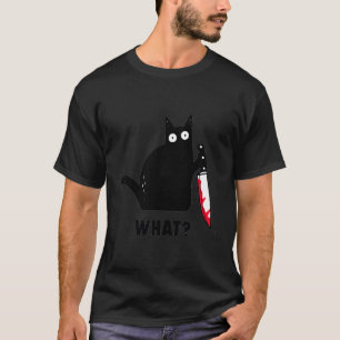 T-shirt Chat Ce Chat Noir Drôle Chemise Meurtre Chat Avec