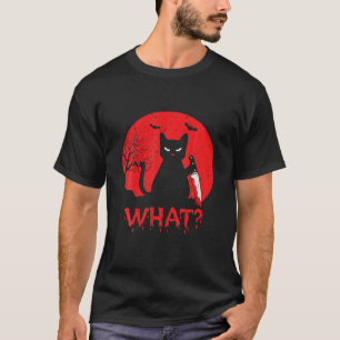 T-shirt Chat Ce Chat Noir Drôle Chemise Meurtre Chat Avec