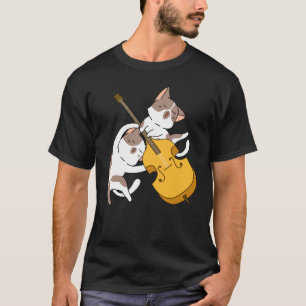 T-shirt Chat Chaton Jouant du Violoncelle Chat  Joueur de 