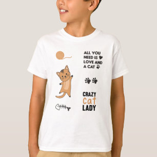 T-shirt Chat Chats Noirs Sticker Set Sayings Paws