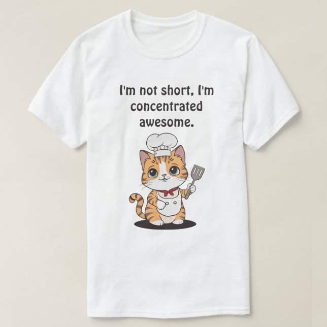 T-shirt Chat Chef personnalisable (Design devant)