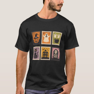 T-shirt Chat Citrouille Halloween Ghost mignon