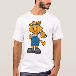 T-shirt Chat comme Mécanique avec Spanner