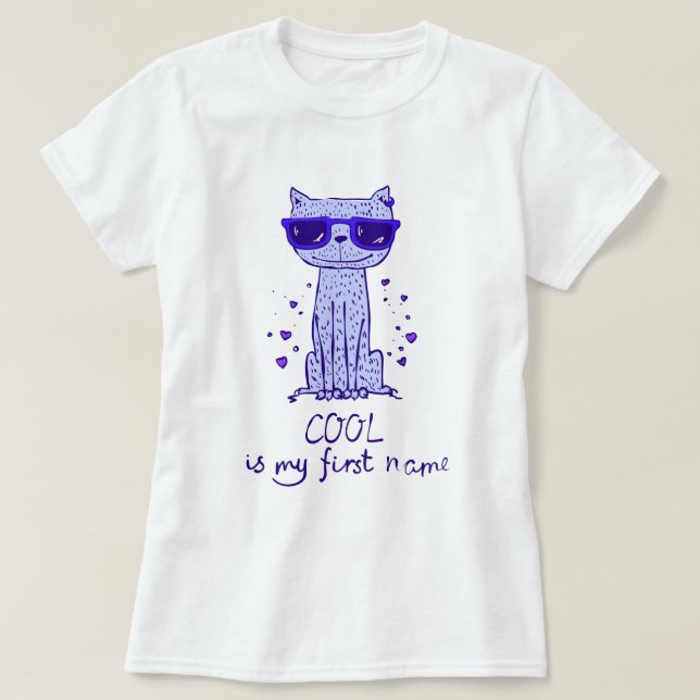 T-shirt Chat cool (Design devant)