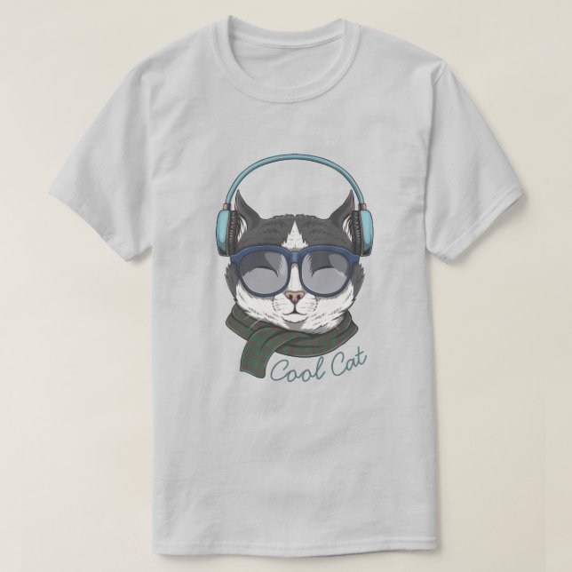 T-shirt Chat cool (Design devant)