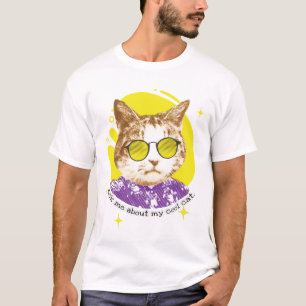 T-shirt Chat Cool amusant dans les lunettes de soleil