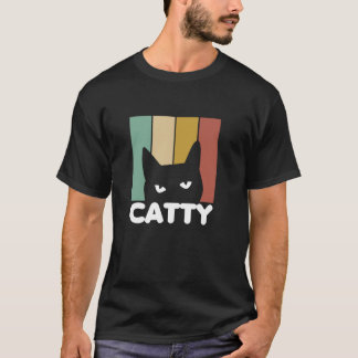 T-shirt Chat Cool - Chat Chouette - Rétro Vintage
