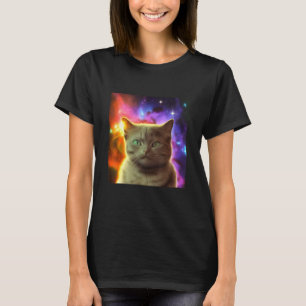 T-shirt Chat cosmique chaton chaton chaton chaton en conce