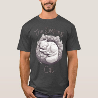T-shirt Chat couché un chat mignon garçon couché en chat