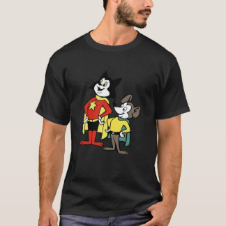 T-shirt Chat courageux avec souris Minute