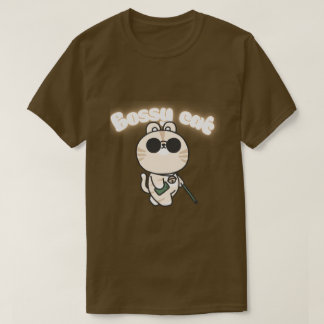T-Shirt Chat Cute Bossy - Drôle Cat Graphic Tee