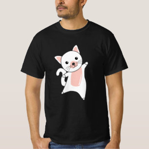 T-shirt Chat Cute Kitten Blanc Chats Cute Animaux