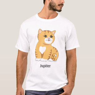 T-Shirt Chat Cute Orange Tabby Kitty
