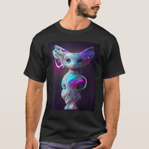 T-shirt Chat Cyber Punk Bizarre Hommes Femmes Garçons Fill