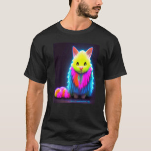 T-shirt Chat Cyber Punk Hommes Femmes Garçons Filles Étran