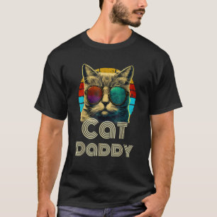 T-shirt Chat Daddy Retro Chat Papa 80s 90s Vintage