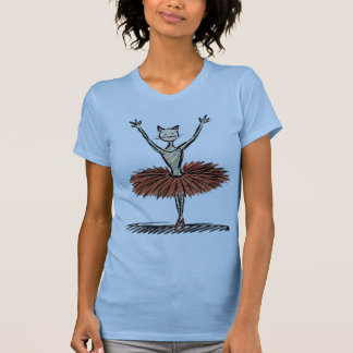 T-shirt Chat dans Ballet de danse