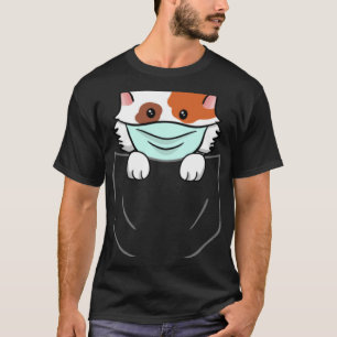 T-shirt Chat Dans La Poitrine Poitrine Poitrine Poitrine M