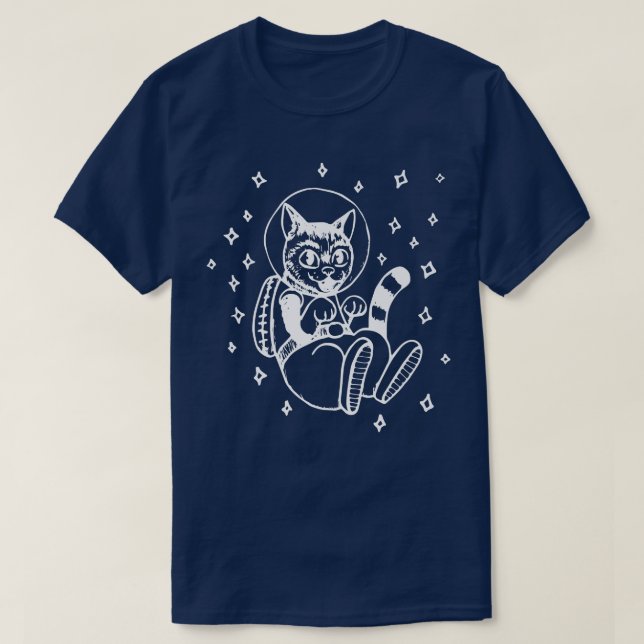 T-shirt Chat dans l'espace (Design devant)