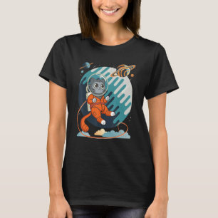 T-shirt Chat dans l'espace Chat Nerdy